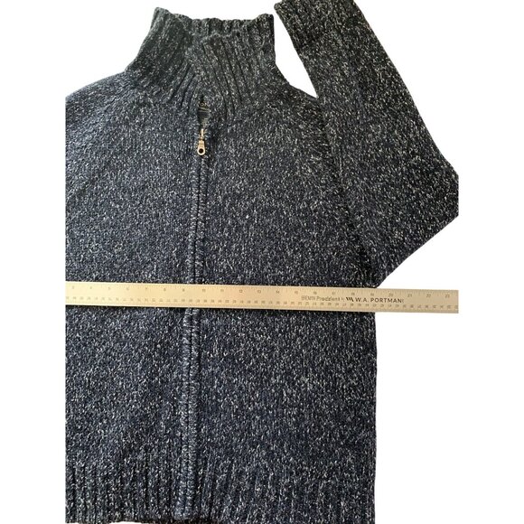 Sonoma Jean Co. Mens Zip-Up Navy Blue Sweater Medium - Picture 5 of 7
